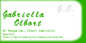 gabriella olbort business card